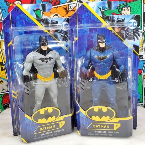 Spin Master DC Comics Universe Batman 6" Set of 2 Action Figures New - Picture 1 of 2